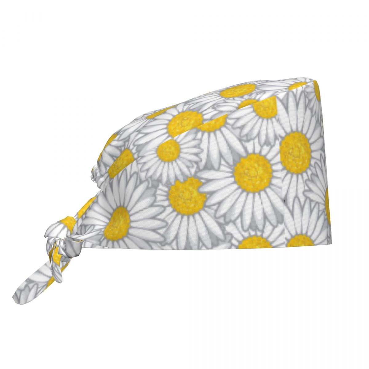 Women Accessories Vector - Topi Kerja Motif Bunga Daisy Gambar