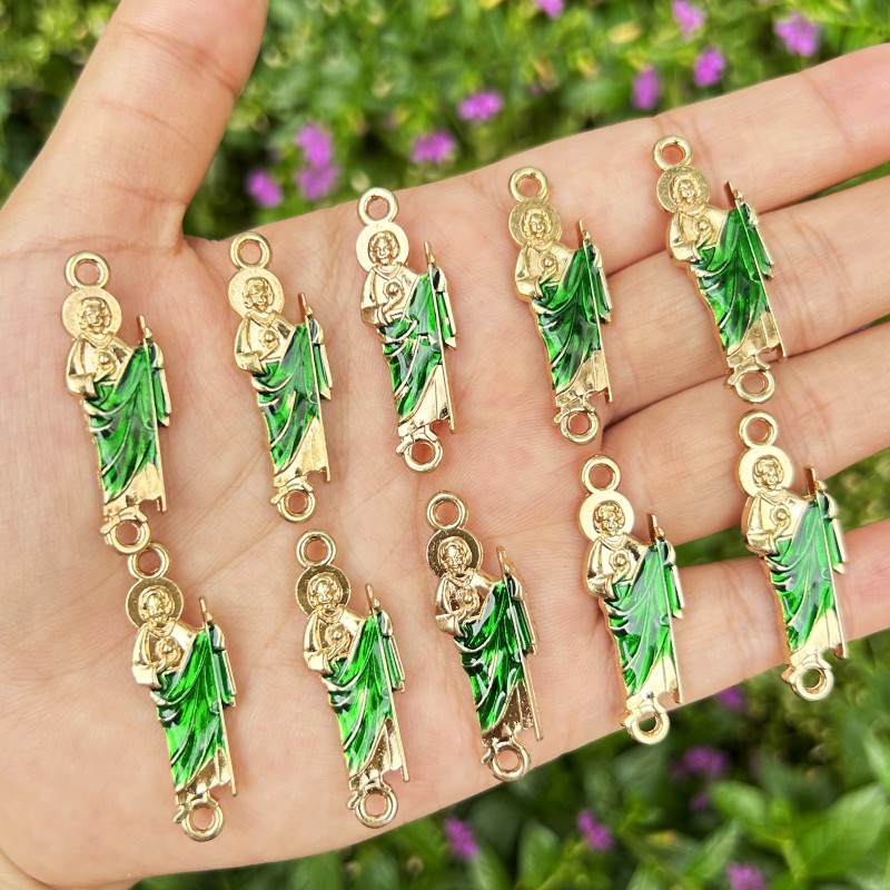 Women Juda Accessories - 10 buah hijau Saint Jude gelang