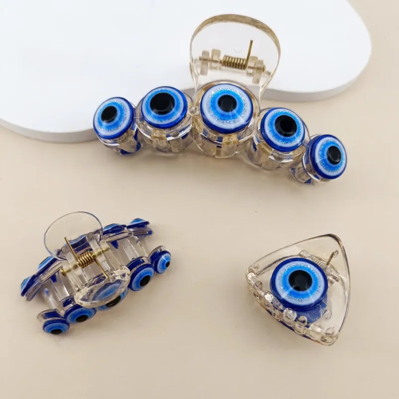 Evil Eye Bracelet - 3 ukuran jepit rambut cakar mata