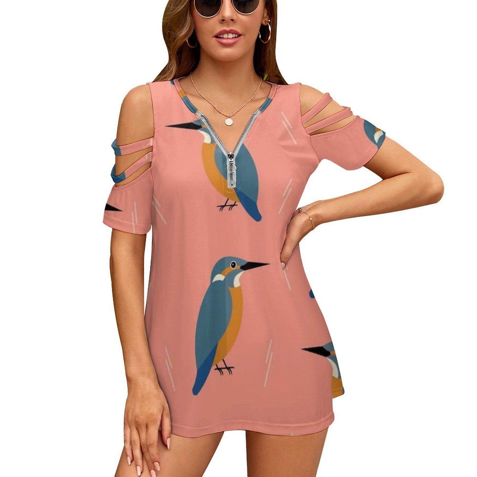 Women Accessories Vector - Kingfisters di mana-mana mode baru Zip