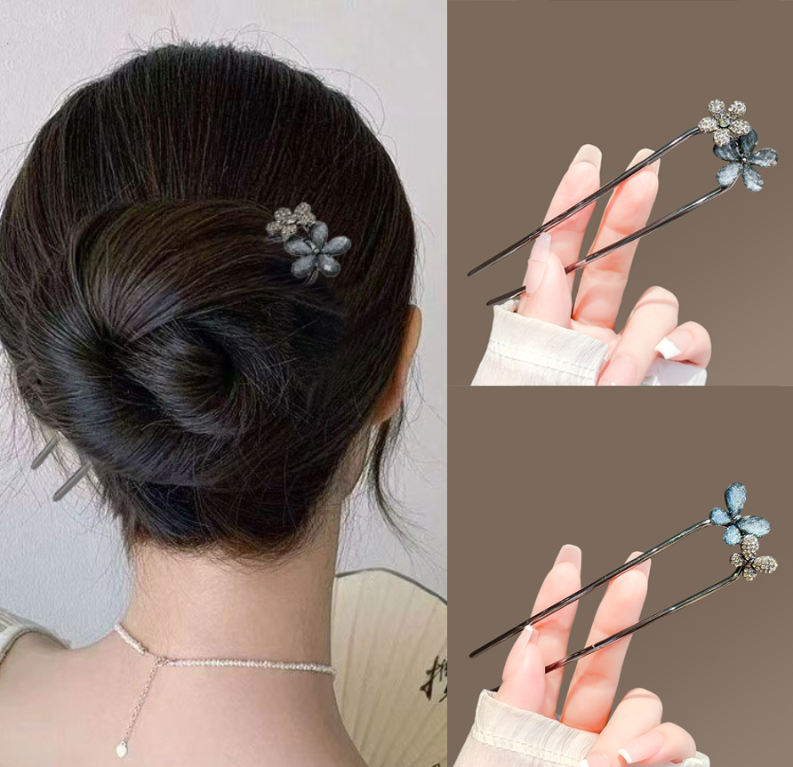 Women'S Accessories H&M - Tusuk Konde Kupu-kupu Motif Bunga Vintage