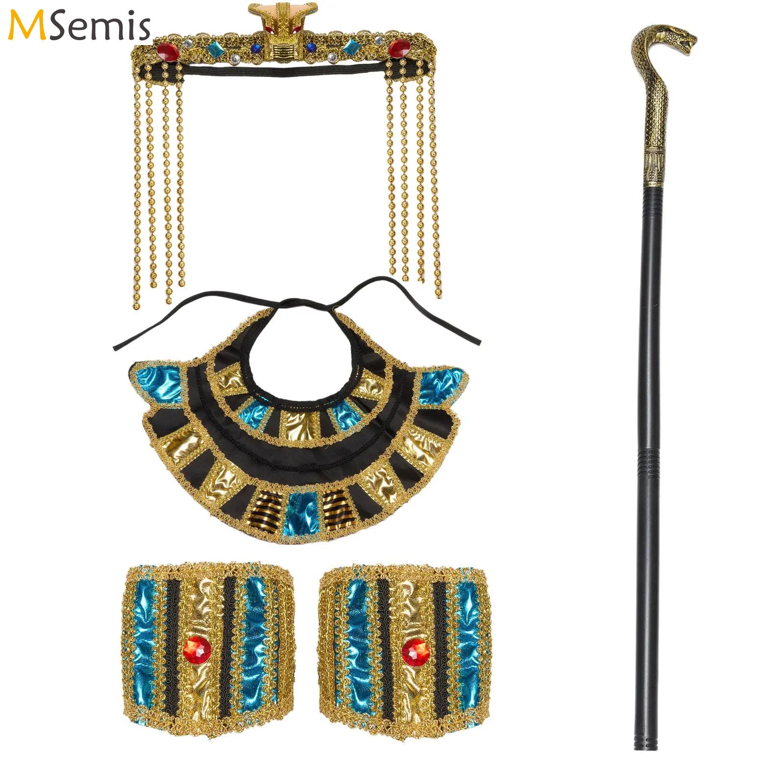 Women Accessories In Egypt - Cleopatra Wig dan manik-manik ratu Mesir