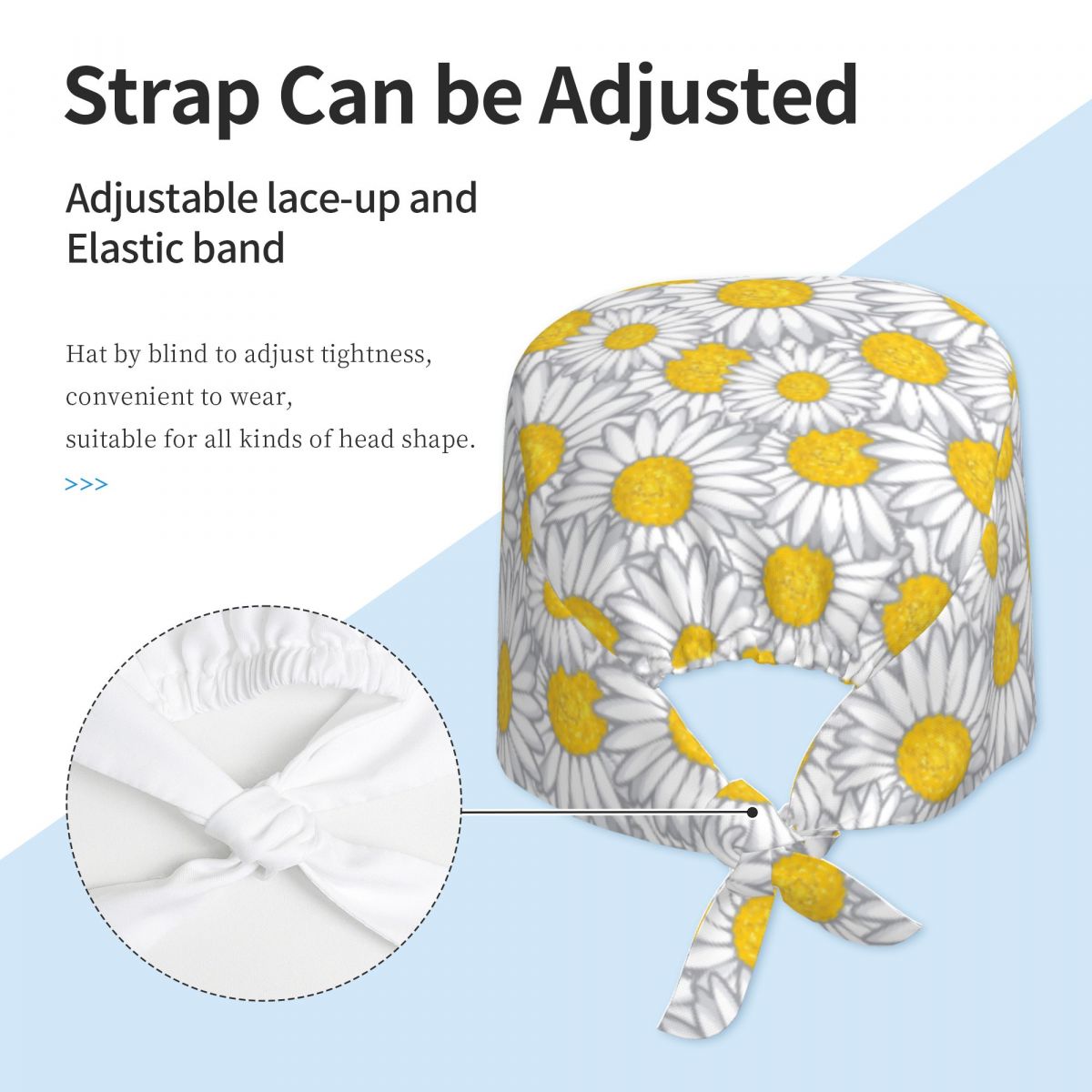 Topi Kerja Motif Bunga Daisy G - Women Accessories Vector ulasan dan harga