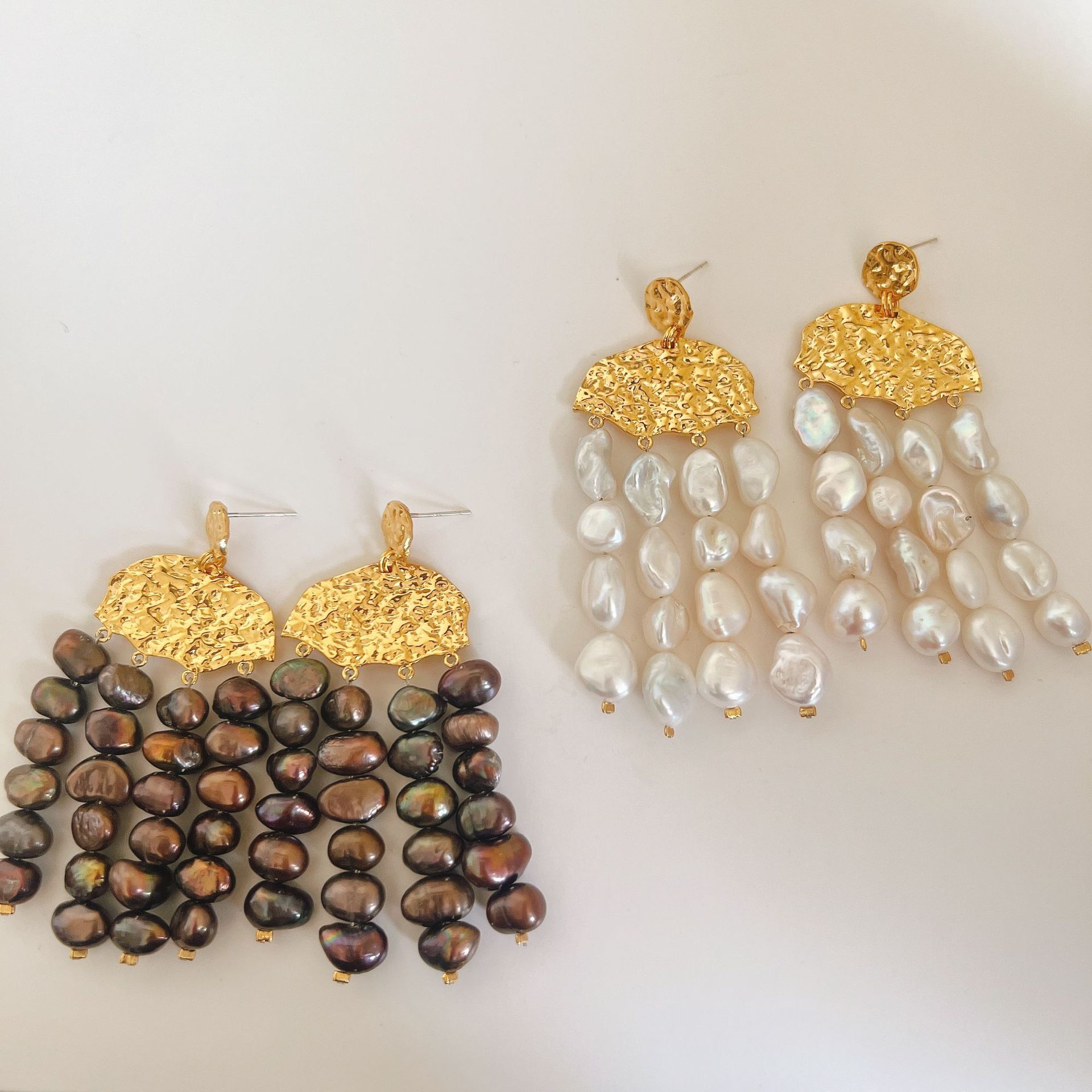 Kuningan dengan emas 18K antin - Tassel Earrings Boho ulasan dan harga