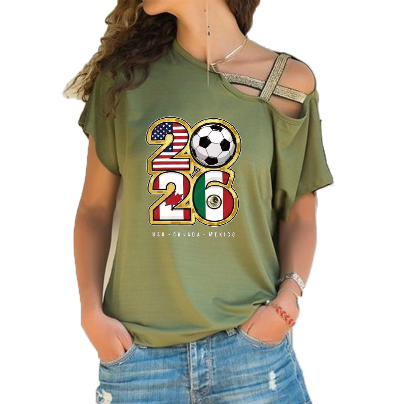 Kaos Wanita Longgar Kerah Slas - Women'S Accessories Canada ulasan dan harga
