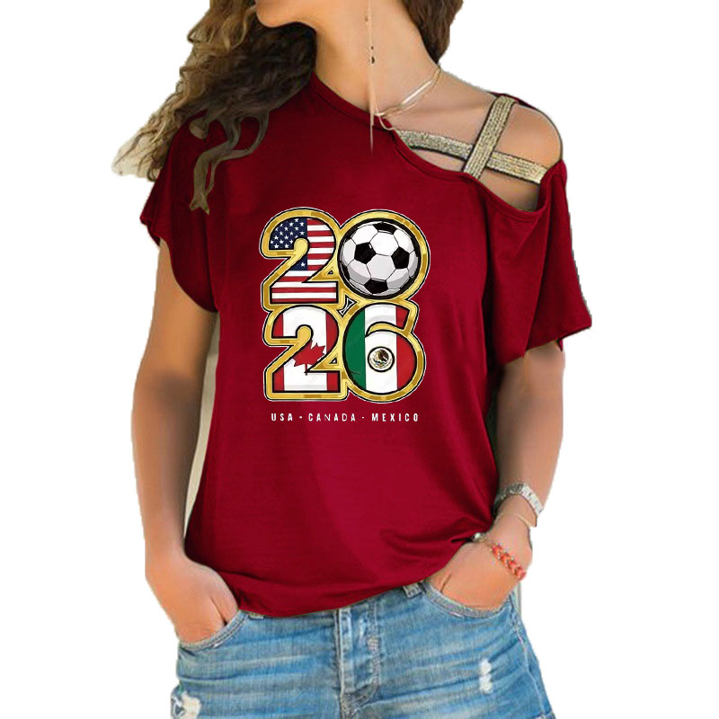 Kaos Wanita Longgar Kerah Slas - Women'S Accessories Canada ulasan dan harga