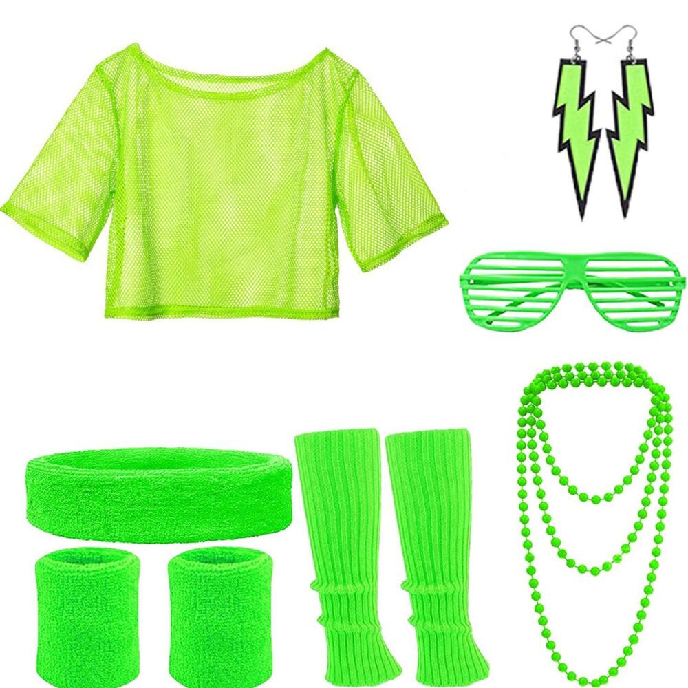 Set Pakaian Pesta Disko 80S un - Women'S Accessories In The 80S ulasan dan harga