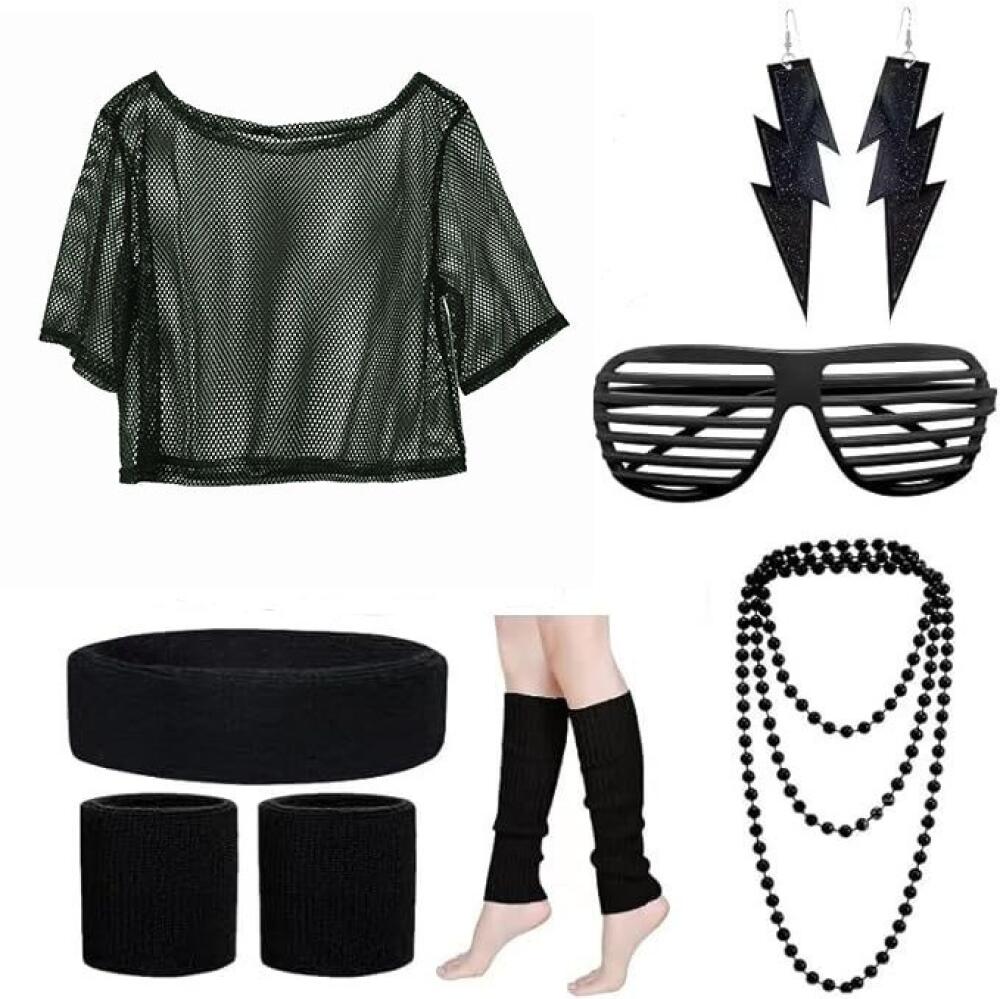 Set Pakaian Pesta Disko 80S un - Women'S Accessories In The 80S ulasan dan harga