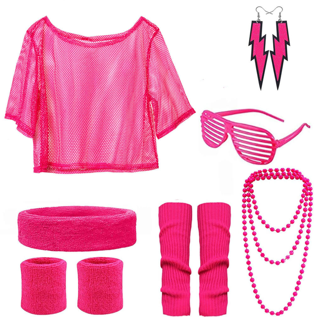 Set Pakaian Pesta Disko 80S un - Women'S Accessories In The 80S ulasan dan harga