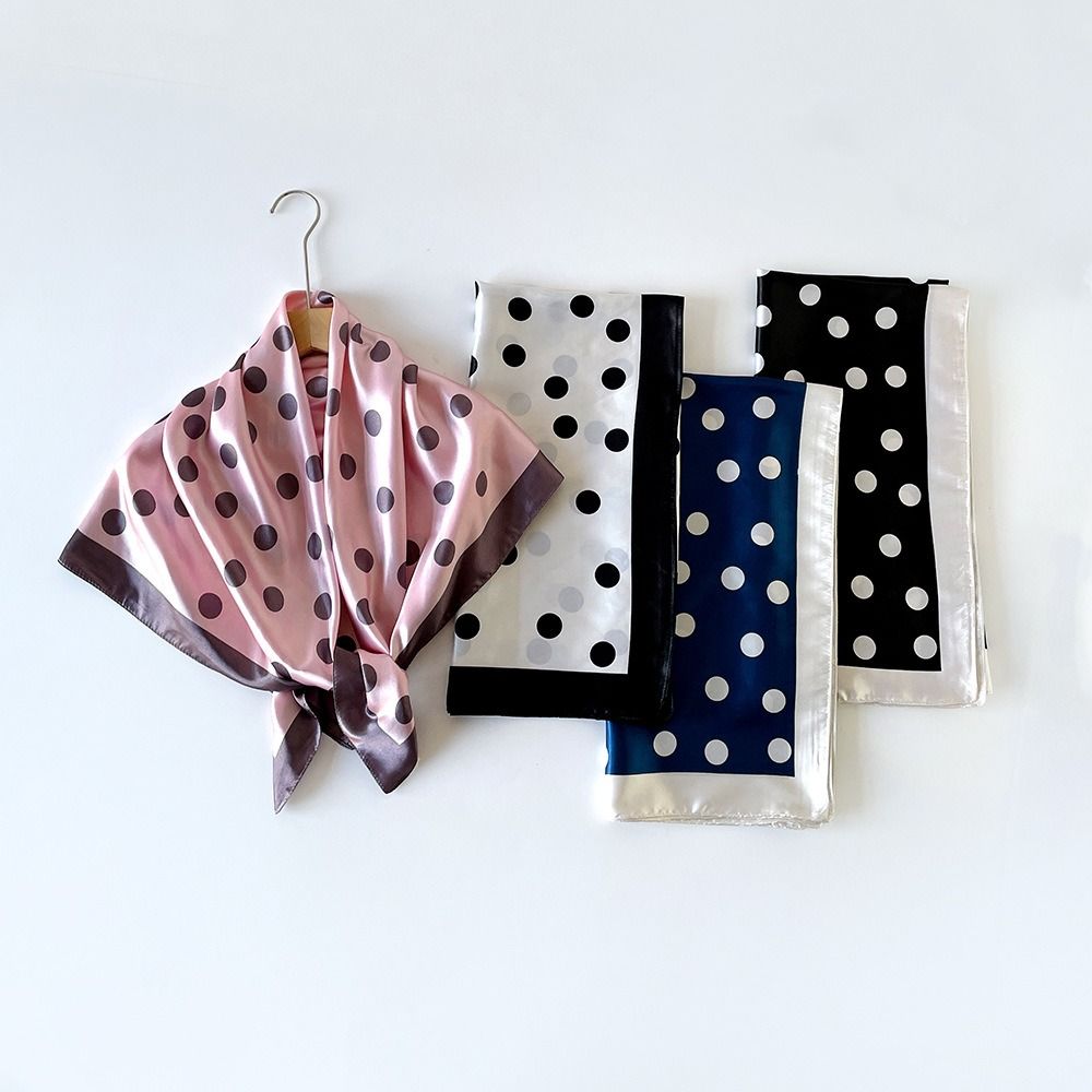 Syal Motif Titik Elegan Syal S - Women'S Korean Accessories ulasan dan harga