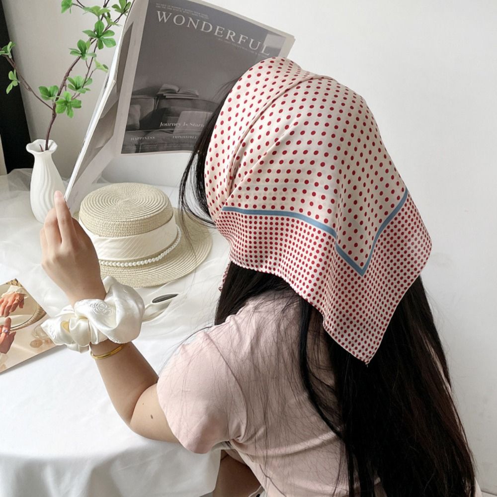 Syal Motif Titik Cocok untuk S - Women'S Korean Accessories ulasan dan harga