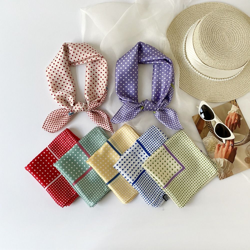 Syal Motif Titik Cocok untuk S - Women'S Korean Accessories ulasan dan harga