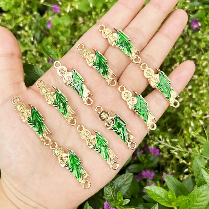10 buah hijau Saint Jude gelan - Women Juda Accessories ulasan dan harga