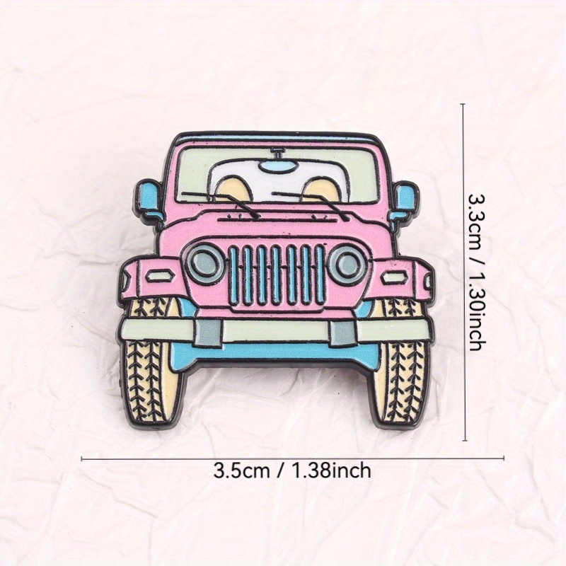 Pin Enamel Kartun Jeep Merah M - Women'S Jeep Accessories ulasan dan harga
