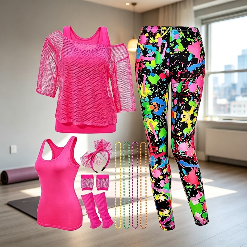 Kostum Instruktur Fitness Wani - Women'S Accessories In The 80S ulasan dan harga