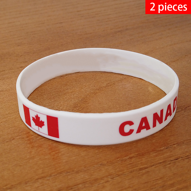 2 buah gelang silikon bendera  - Women'S Accessories Canada ulasan dan harga