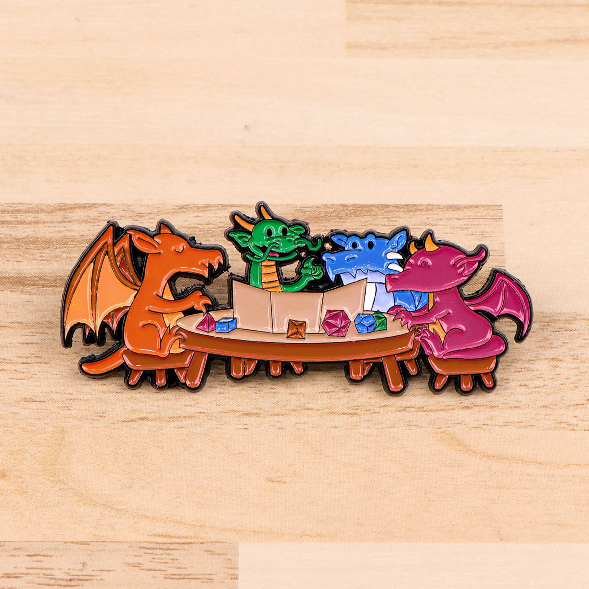 Pin Enamel Dadu Permainan Lenc - Women Accessories Picture ulasan dan harga