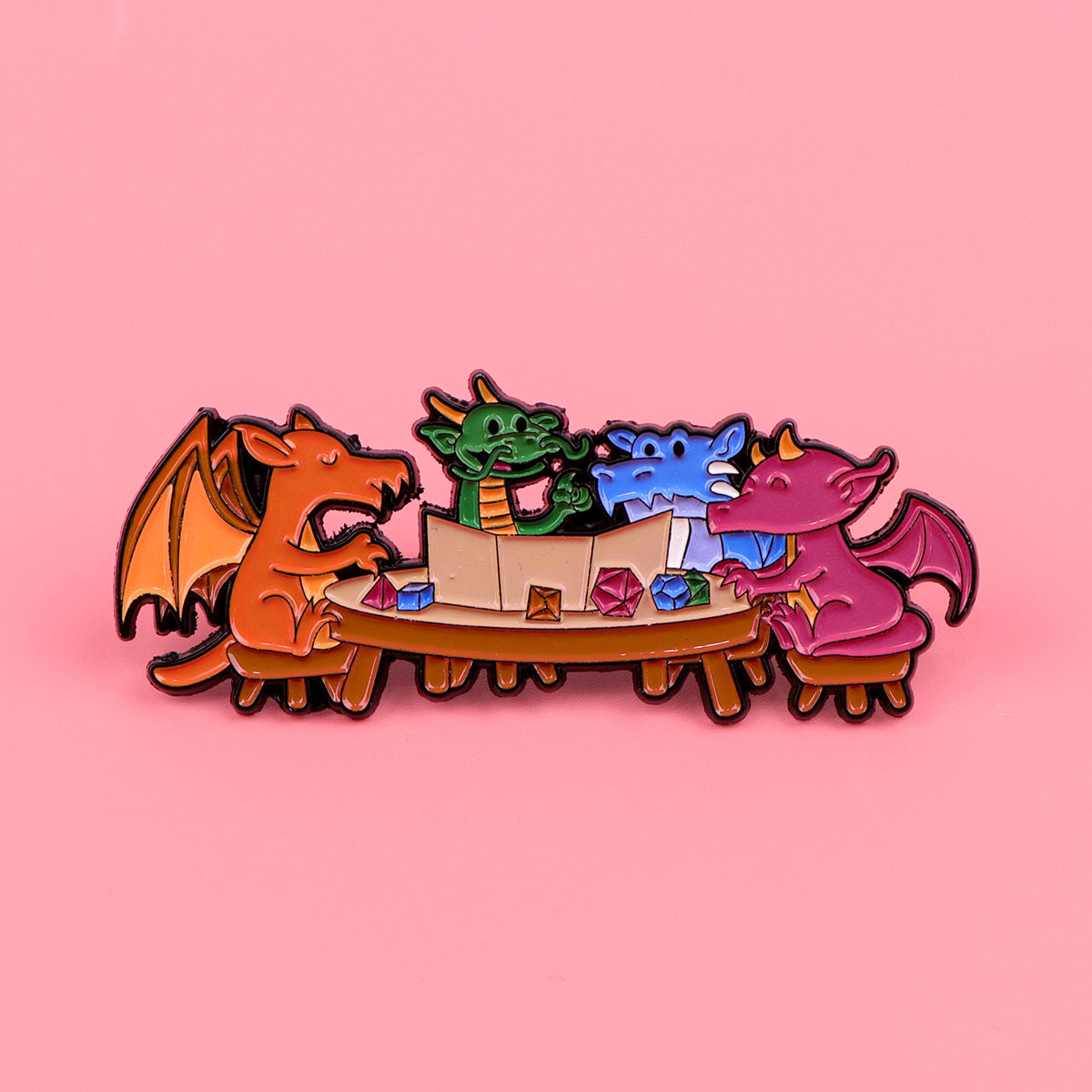 Pin Enamel Dadu Permainan Lenc - Women Accessories Picture ulasan dan harga