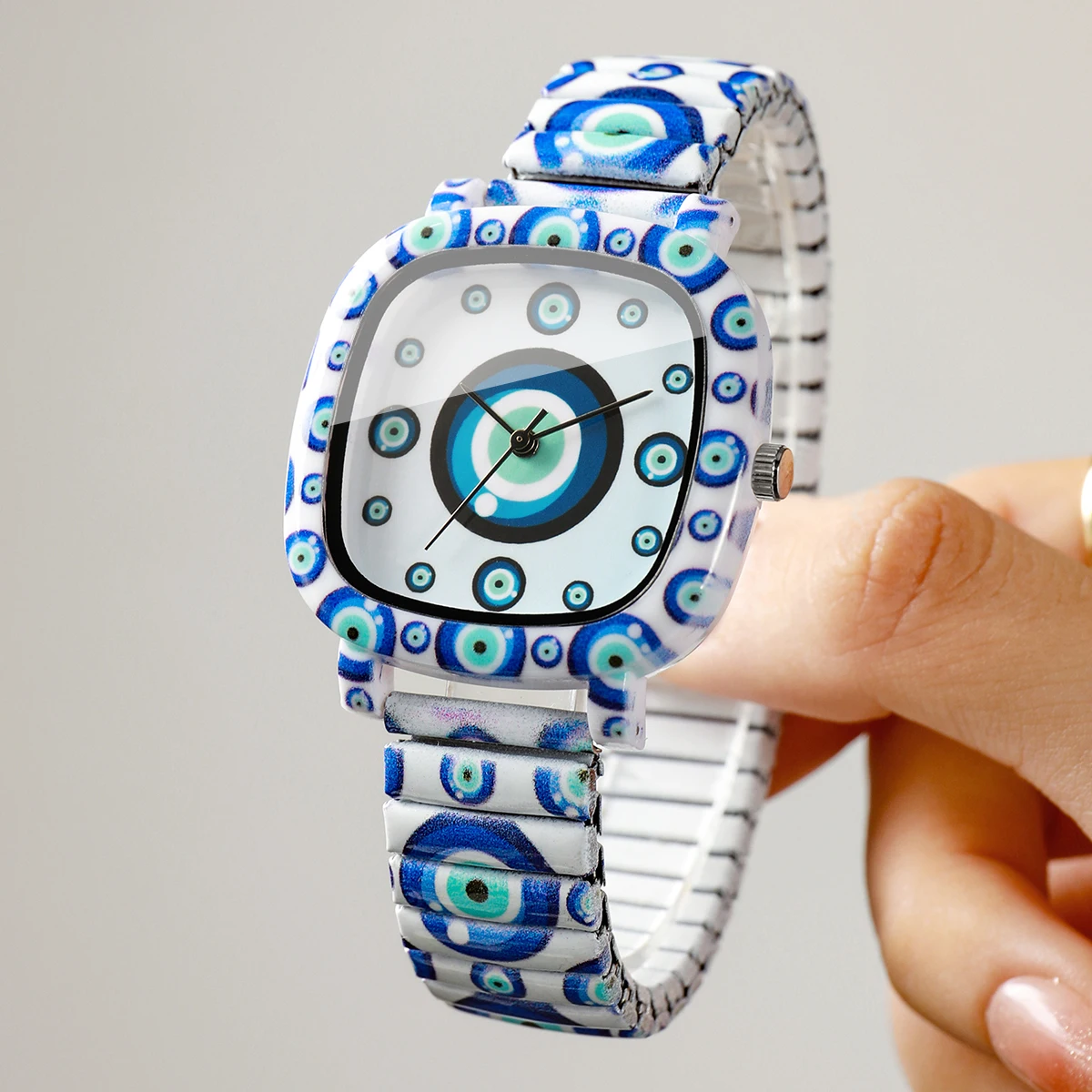 Jam Tangan Wanita Fashion Blue - Evil Eye Bracelet ulasan dan harga