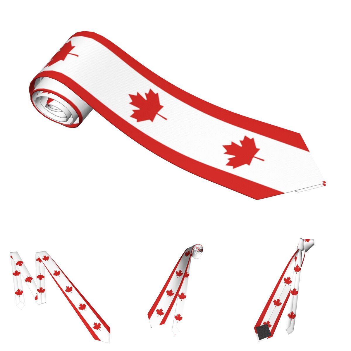 Bendera Kanada dasi poliester  - Women'S Accessories Canada ulasan dan harga