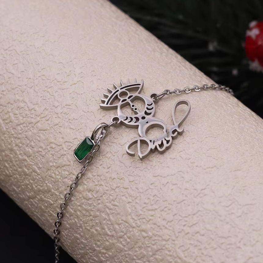 Gelang Mata Iblis Custom Name  - Evil Eye Bracelet ulasan dan harga