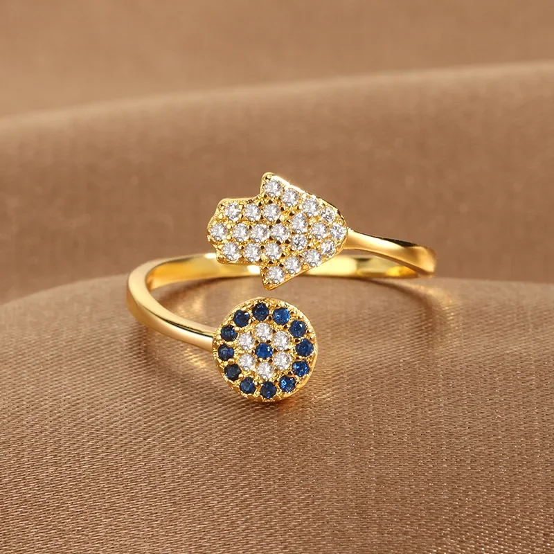 YILUOCD Hamsa cincin tangan da - Evil Eye Bracelet ulasan dan harga