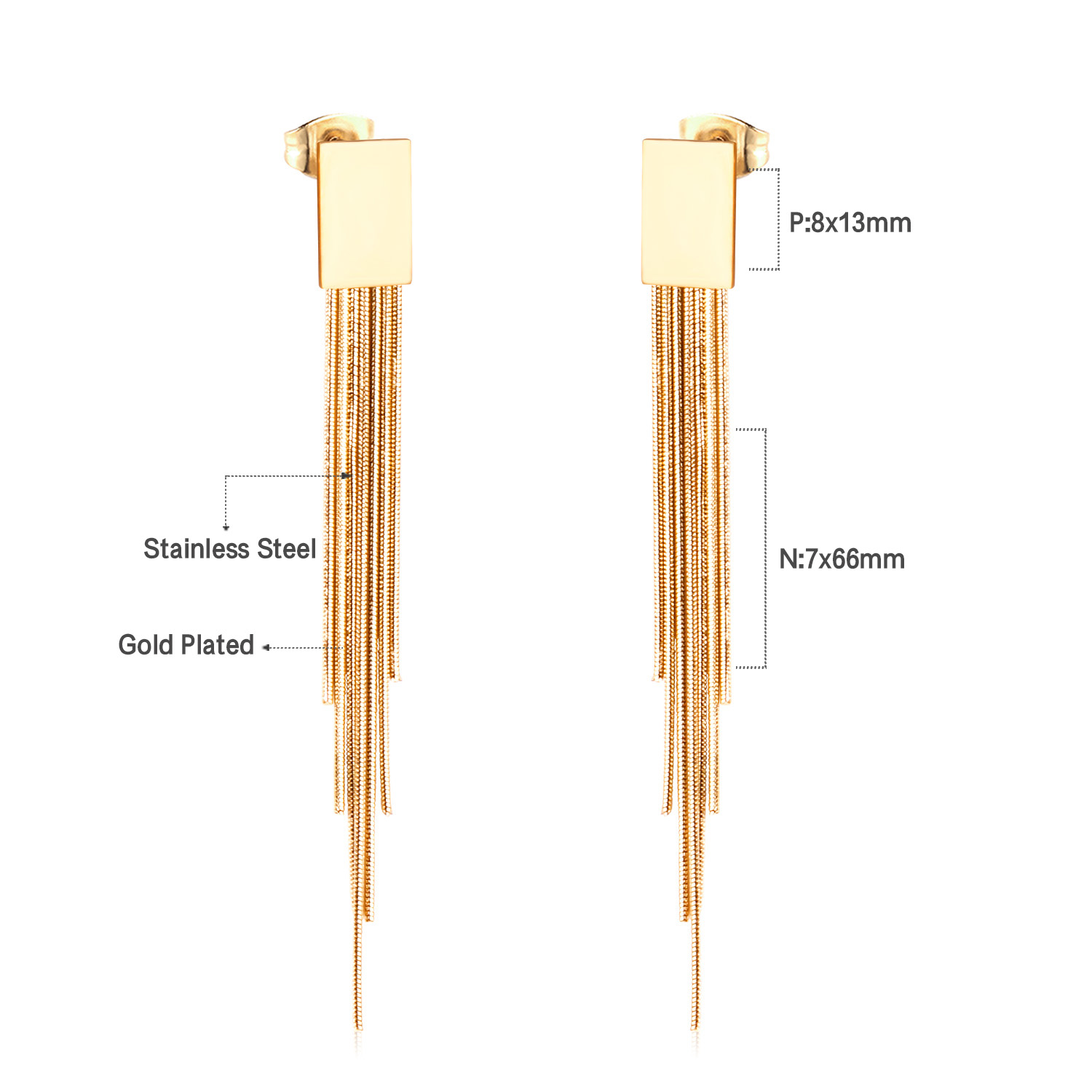 Anting-anting gantung rumbai p - Tassel Earrings Boho ulasan dan harga