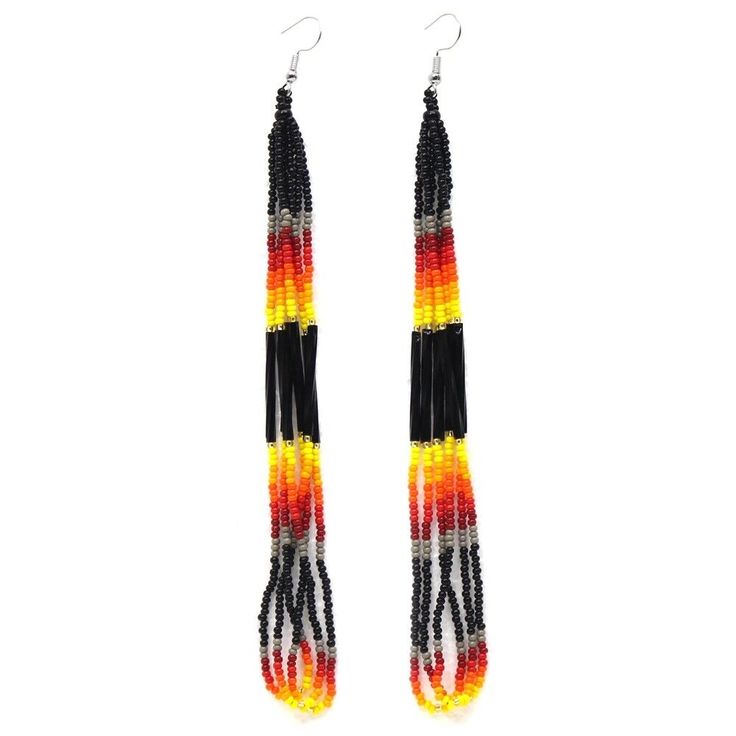 Anting Manik Beras Warna Gradi - Tassel Earrings Boho ulasan dan harga
