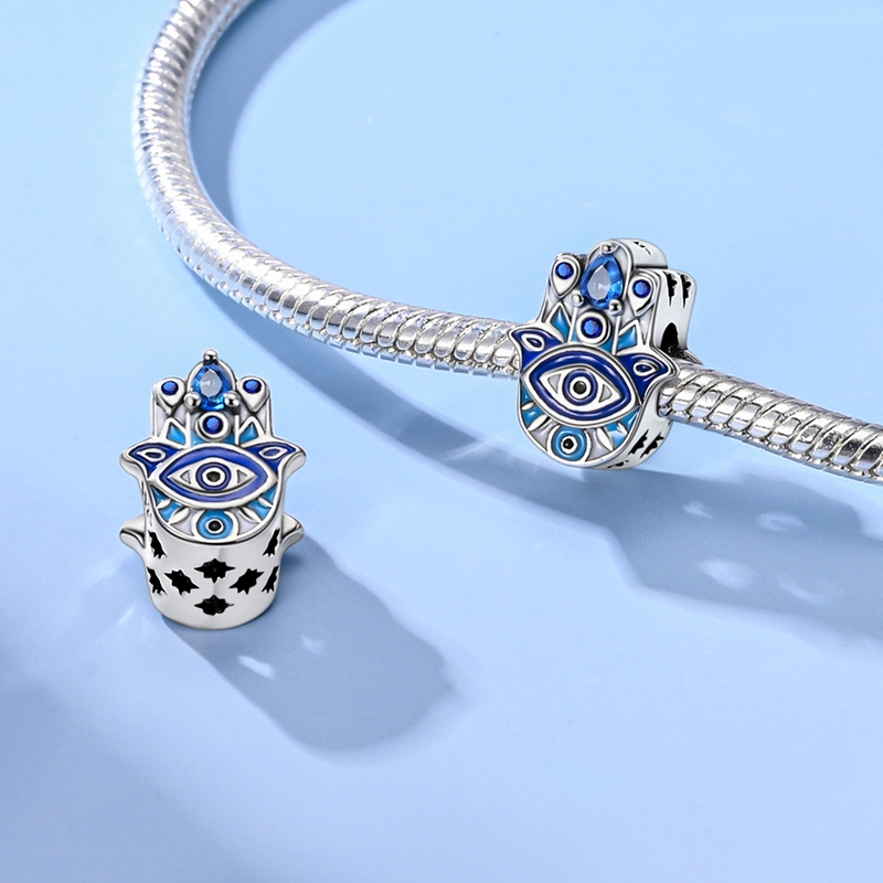 925 Perak Murni Manik-manik Se - Evil Eye Bracelet ulasan dan harga
