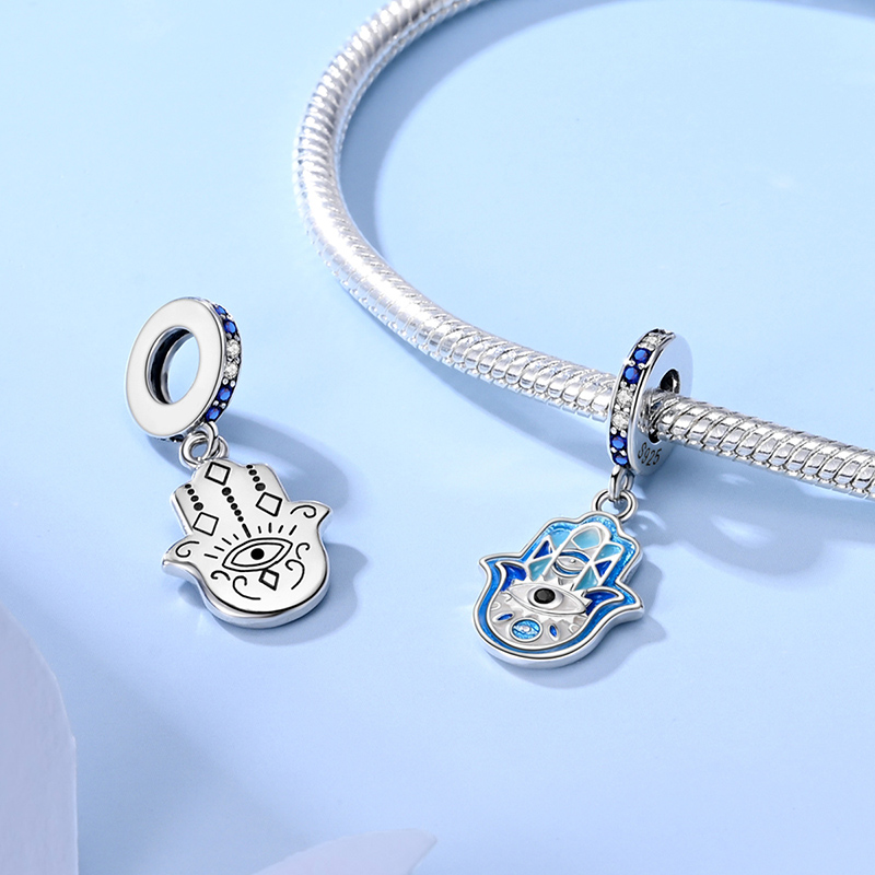 925 Perak Murni Manik-manik Se - Evil Eye Bracelet ulasan dan harga