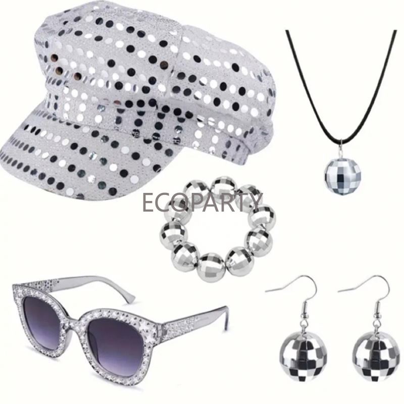 2024 3 buah/5 buah 70s Set aks - Women'S Accessories In The 80S ulasan dan harga