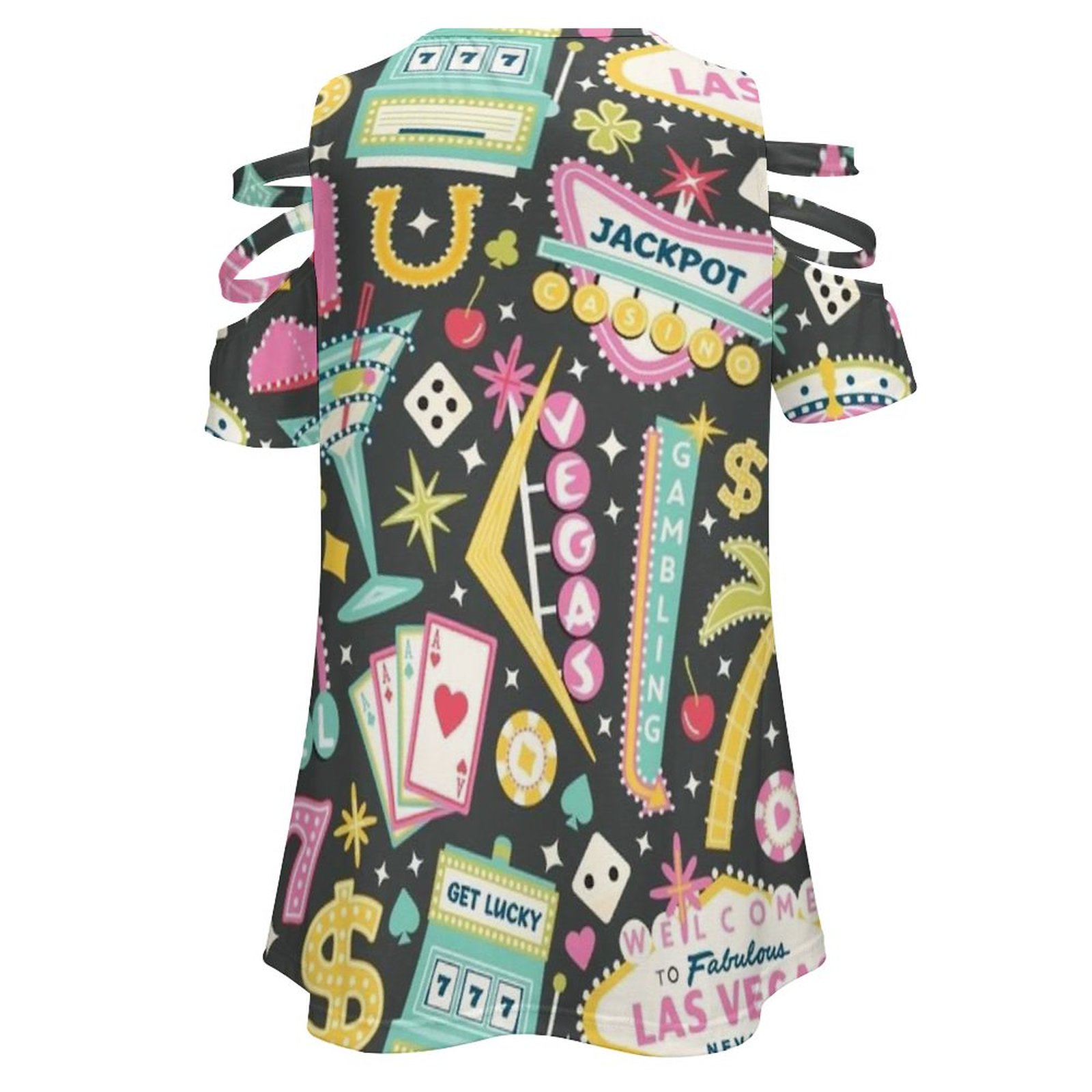 Viva Las Vegas T-Shirt wanita  - Women Accessories Vector ulasan dan harga