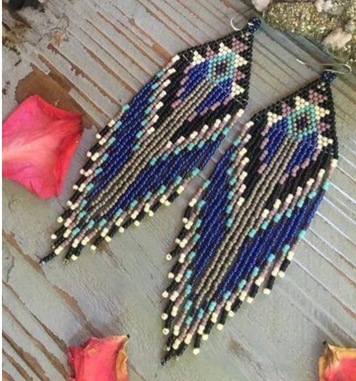 ZGMXR Anting Manik Beras Geome - Tassel Earrings Boho ulasan dan harga
