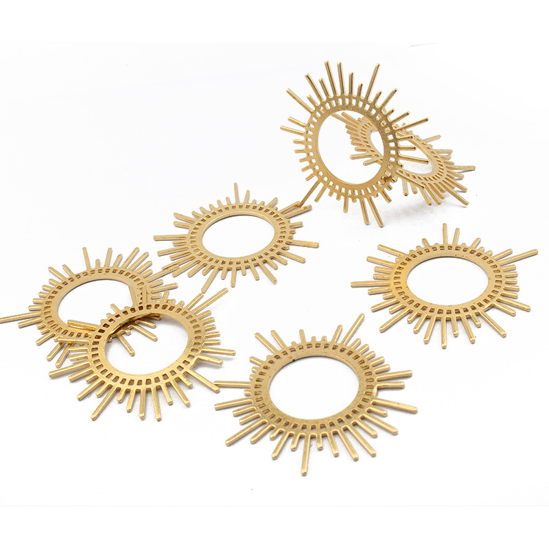 5 Buah/Lot Kuningan Mentah Jim - Tassel Earrings Boho ulasan dan harga