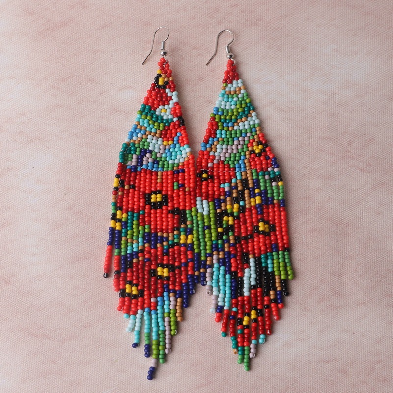 Manik-manik nasi anting-anting - Tassel Earrings Boho ulasan dan harga