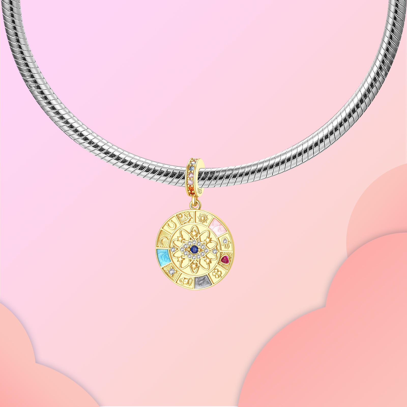 Liontin Perak Sterling 925 Mot - Evil Eye Bracelet ulasan dan harga